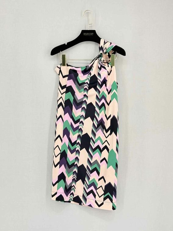 Pre-loved M MISSONI Pink Multicolor Size Medium Short Dress at Reems Closet