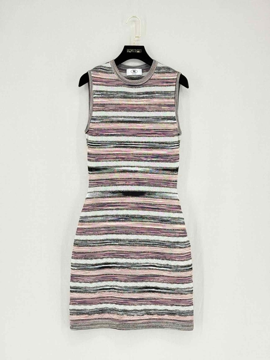 Pre - loved M MISSONI Pink Multicolor Size Small Short Dress at Reems Closet