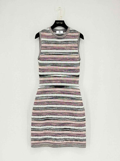 Pre - loved M MISSONI Pink Multicolor Size Small Short Dress at Reems Closet