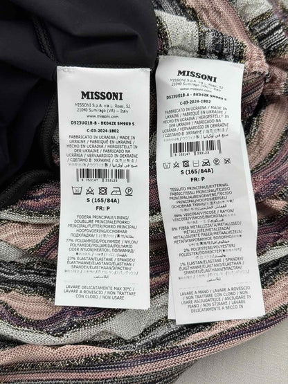 Pre - loved M MISSONI Pink Multicolor Size Small Short Dress at Reems Closet