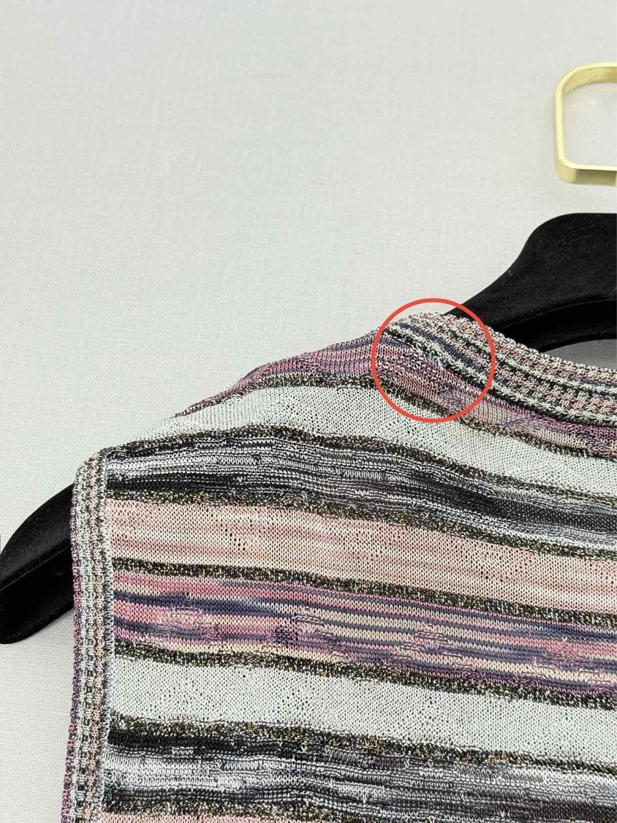 Pre - loved M MISSONI Pink Multicolor Size Small Short Dress at Reems Closet