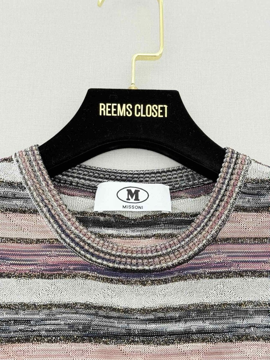 Pre - loved M MISSONI Pink Multicolor Size Small Short Dress at Reems Closet