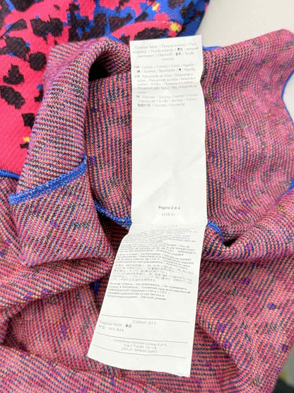 Pre-loved M MISSONI Pink Multicolor Size US 4 Knee Length Skirt at Reems Closet