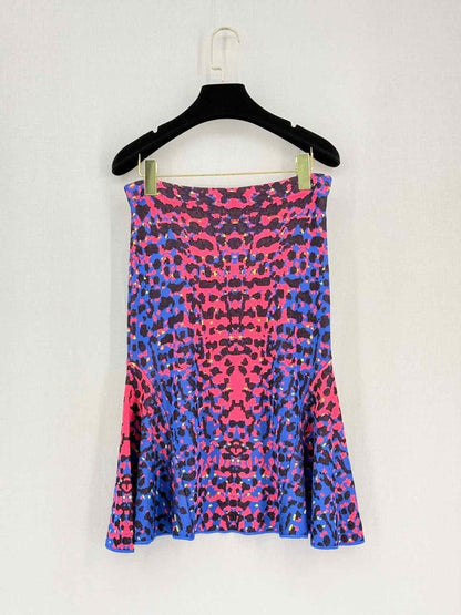 Pre-loved M MISSONI Pink Multicolor Size US 4 Knee Length Skirt at Reems Closet