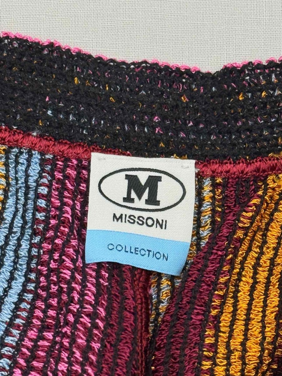 Pre-loved M MISSONI Pink Multicolor Striped Size Small Shorts at Reems Closet