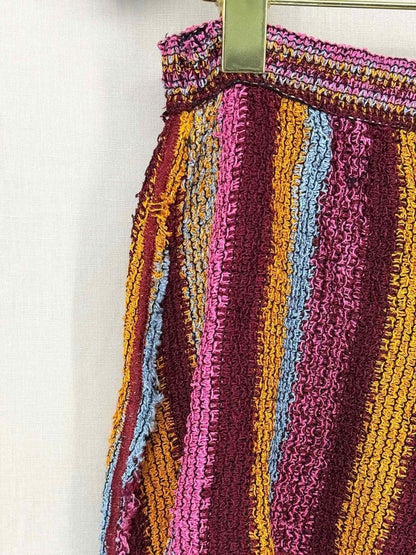 Pre-loved M MISSONI Pink Multicolor Striped Size Small Shorts at Reems Closet