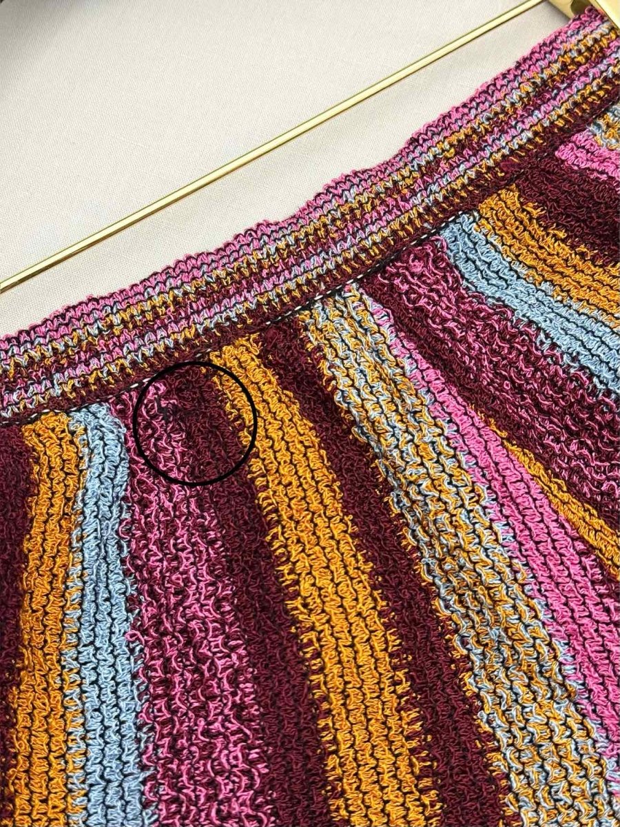 Pre-loved M MISSONI Pink Multicolor Striped Size Small Shorts at Reems Closet