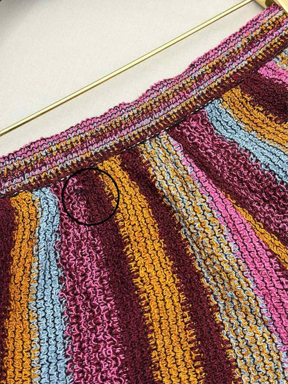 Pre-loved M MISSONI Pink Multicolor Striped Size Small Shorts at Reems Closet
