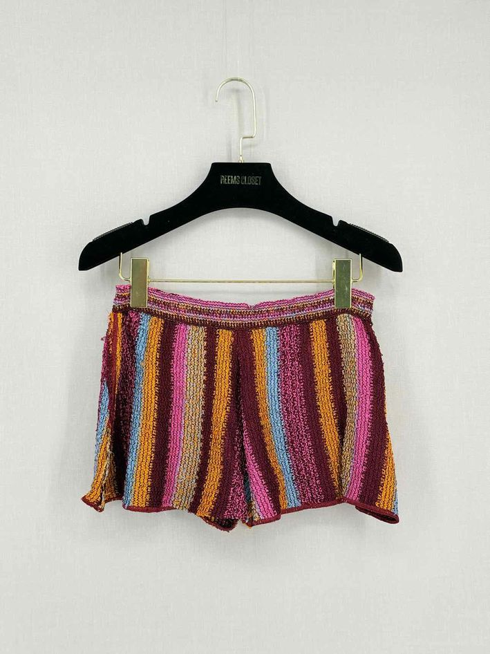 Pre-loved M MISSONI Pink Multicolor Striped Size Small Shorts at Reems Closet