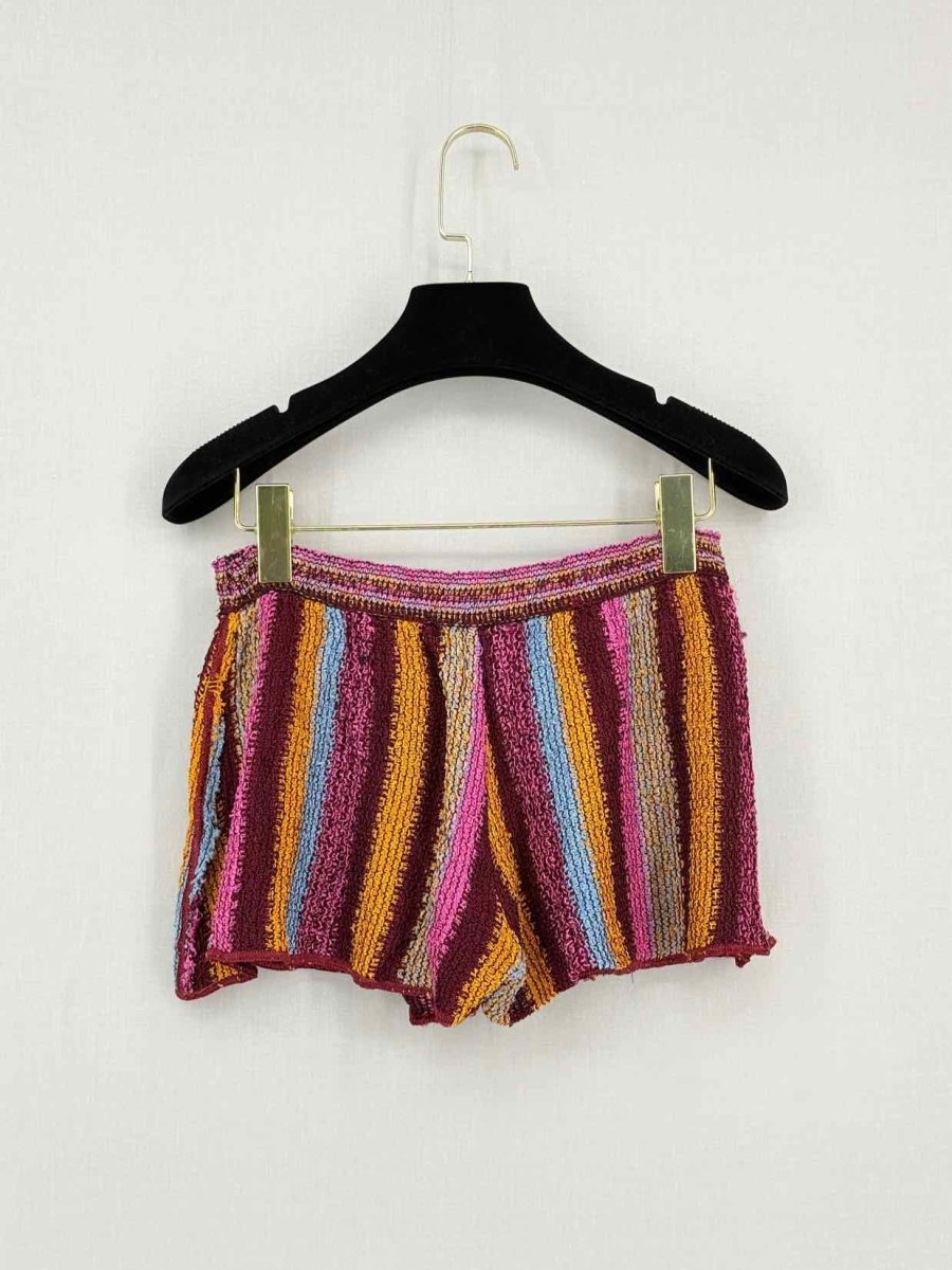 Pre-loved M MISSONI Pink Multicolor Striped Size Small Shorts at Reems Closet