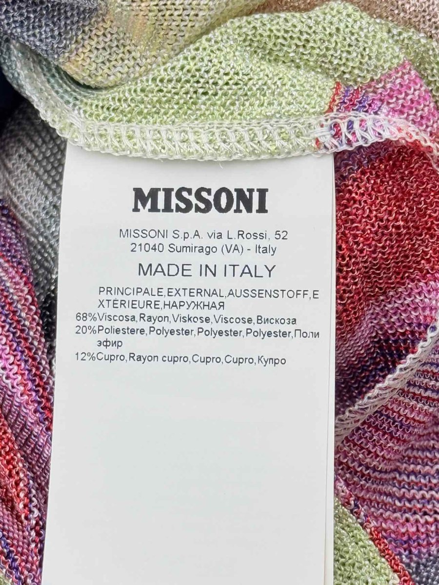 Pre - loved M MISSONI Red Multicolor Size US 2 Midi Skirt at Reems Closet