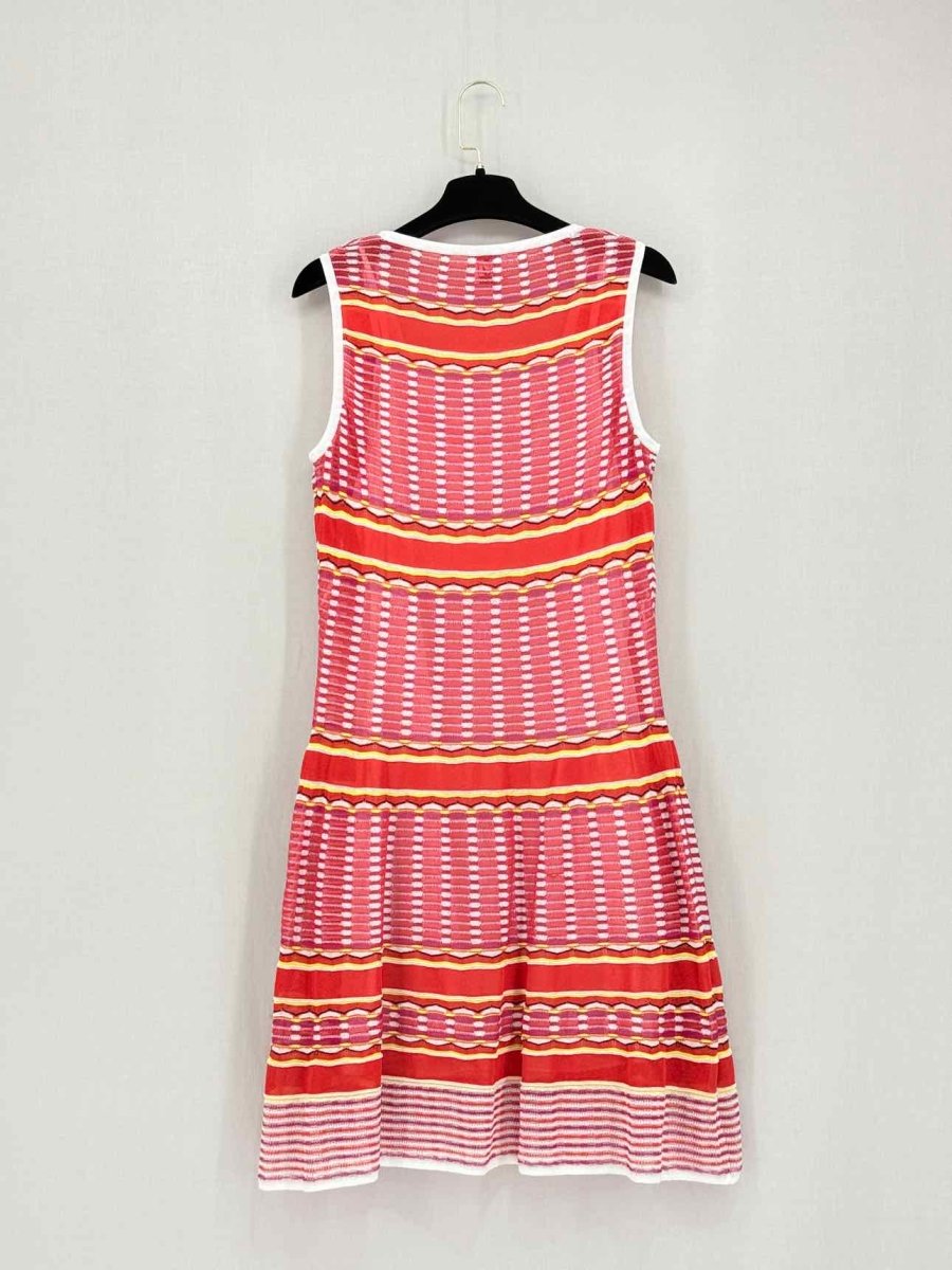 Pre-loved M MISSONI Red Multicolor Size US 8 Knee Length Dress at Reems Closet