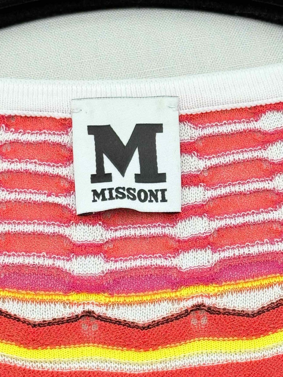 Pre-loved M MISSONI Red Multicolor Size US 8 Knee Length Dress at Reems Closet