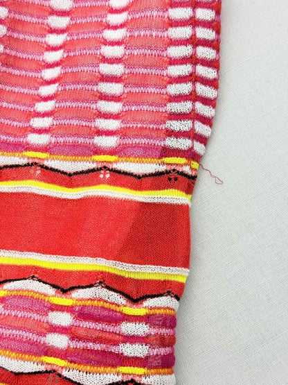 Pre-loved M MISSONI Red Multicolor Size US 8 Knee Length Dress at Reems Closet