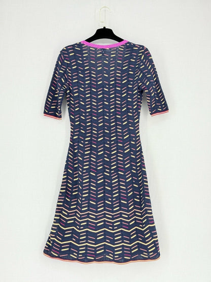 Pre - loved M MISSONI Size US 4 Knee Length Dress at Reems Closet