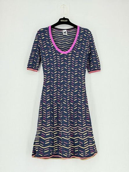 Pre - loved M MISSONI Size US 4 Knee Length Dress at Reems Closet