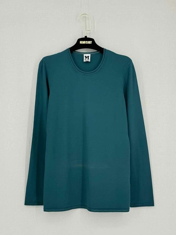 Pre-loved M MISSONI Teal Blue Size US 12 Sweatshirt at Reems Closet