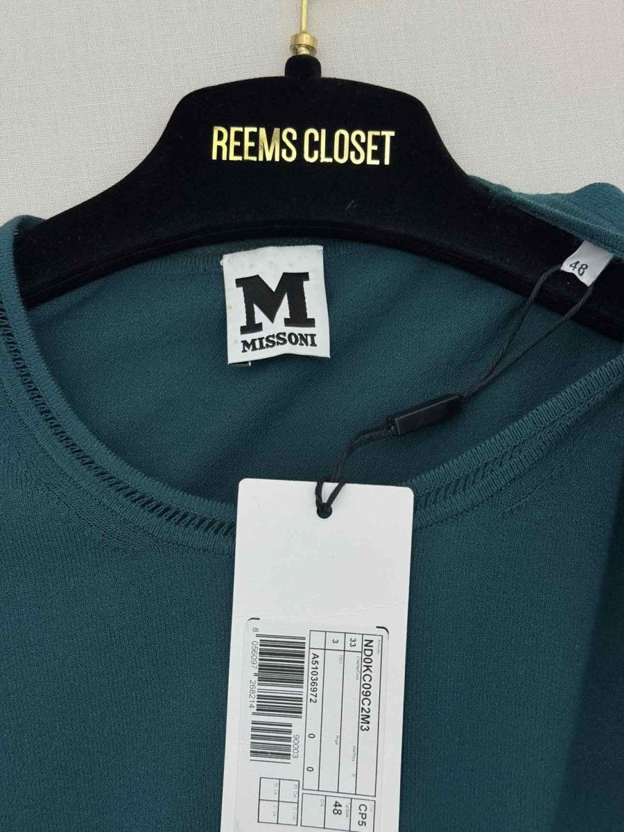 Pre-loved M MISSONI Teal Blue Size US 12 Sweatshirt at Reems Closet