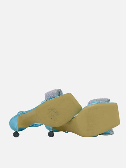 Pre - loved MACH & MACH Blue Size EU 39.5 Heeled Sandals at Reems Closet