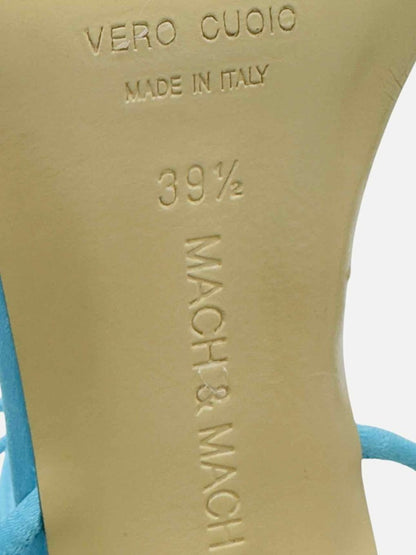 Pre - loved MACH & MACH Blue Size EU 39.5 Heeled Sandals at Reems Closet