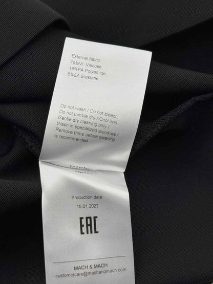 Pre - loved MACH & MACH Crystal Bow Black Size US 6 Short Dress at Reems Closet