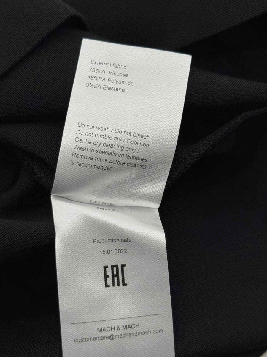 Pre - loved MACH & MACH Crystal Bow Black Size US 6 Short Dress at Reems Closet