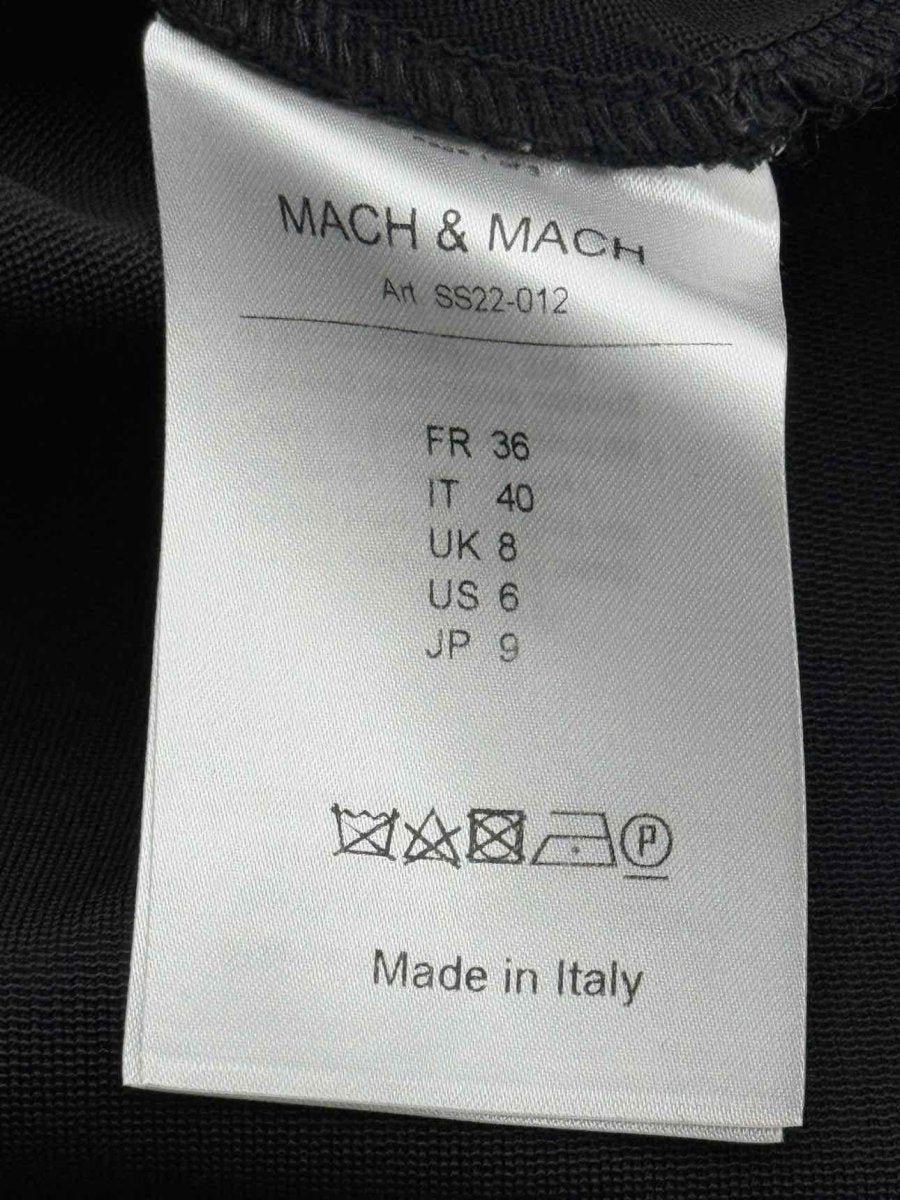 Pre - loved MACH & MACH Crystal Bow Black Size US 6 Short Dress at Reems Closet