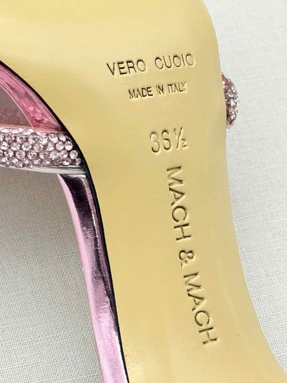 Pre - loved MACH & MACH Double Bow Pink Size EU 36.5 Mules at Reems Closet