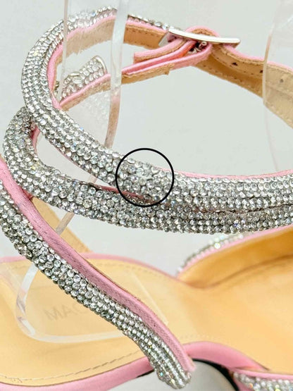 Pre - loved MACH & MACH Double Bow Pink Size EU 38 Heeled Sandals at Reems Closet