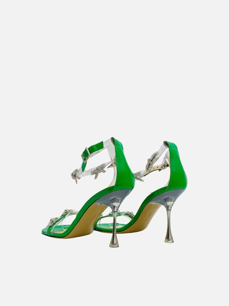 Pre - loved MACH & MACH Green Heeled Sandals 37 at Reems Closet