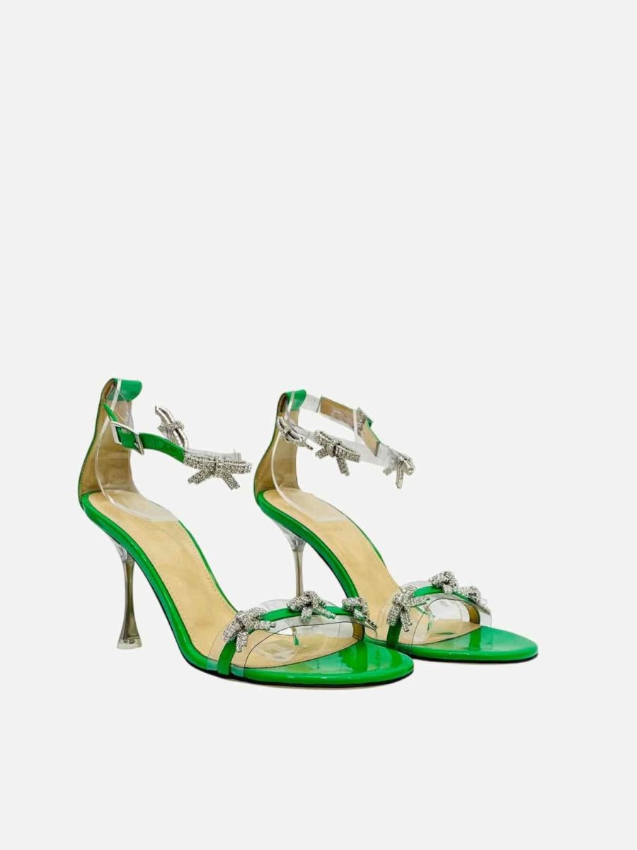 Pre - loved MACH & MACH Green Heeled Sandals 37 at Reems Closet