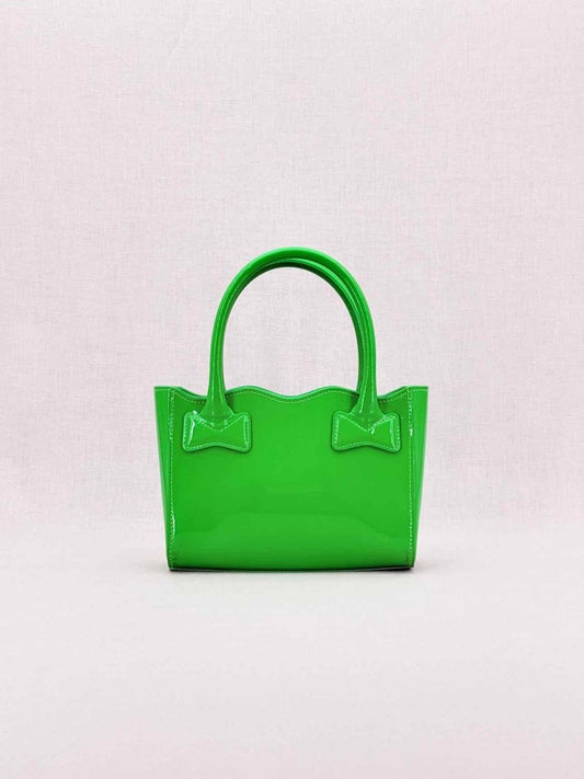 Pre - loved MACH & MACH Harper Green Tote Bag at Reems Closet