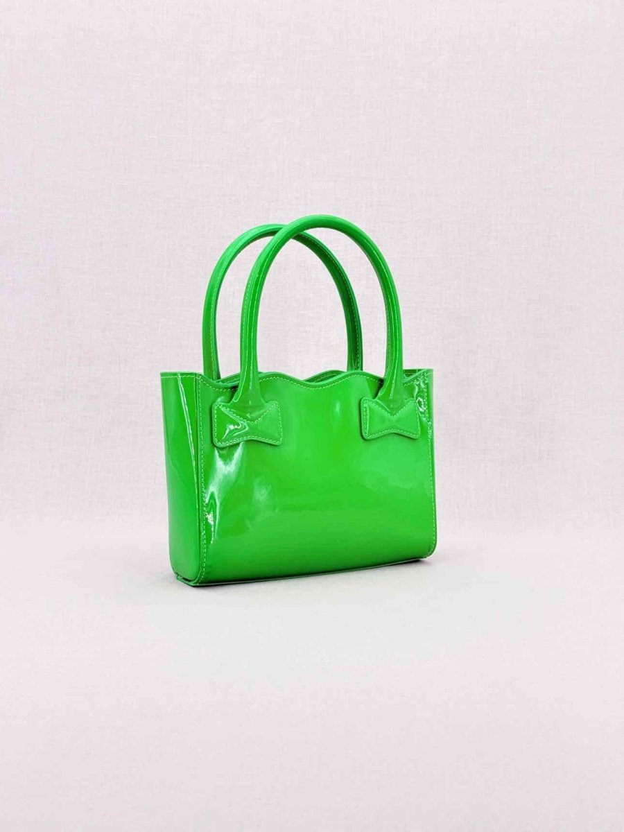 Pre - loved MACH & MACH Harper Green Tote Bag at Reems Closet