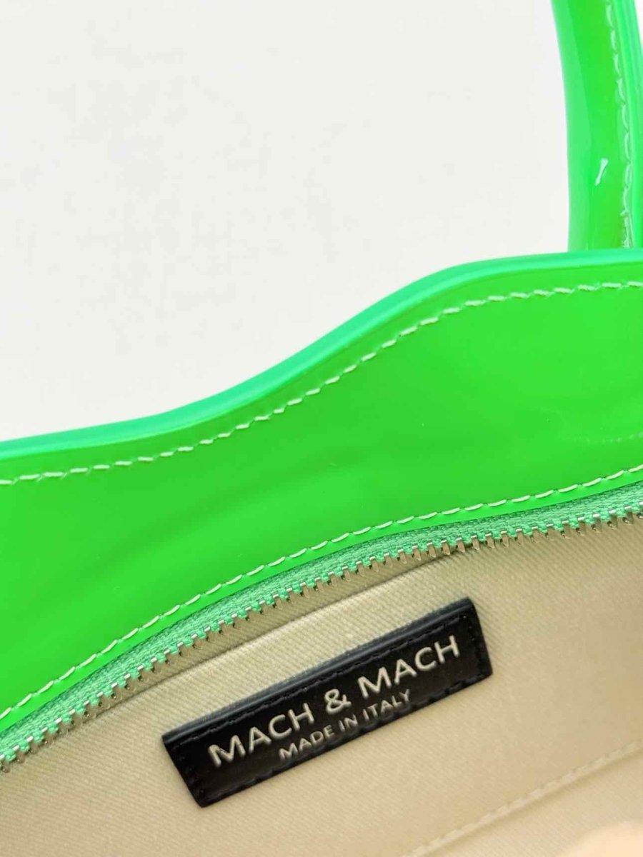 Pre - loved MACH & MACH Harper Green Tote Bag at Reems Closet
