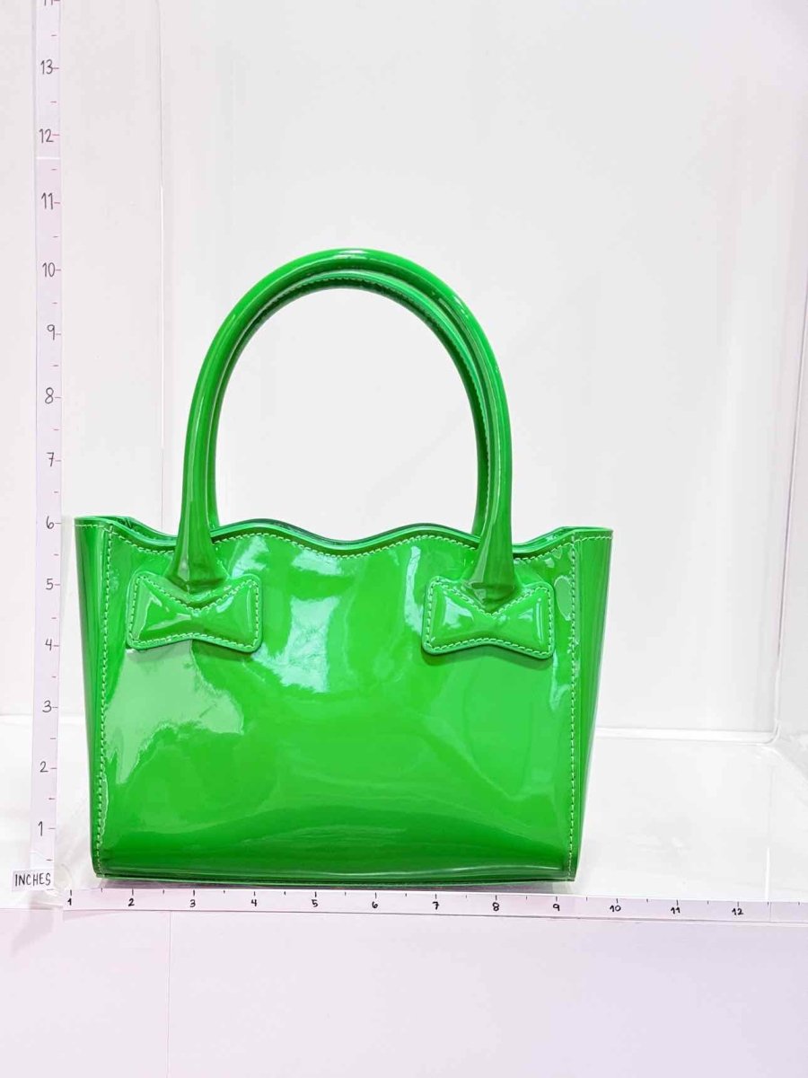 Pre - loved MACH & MACH Harper Green Tote Bag at Reems Closet