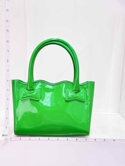 Pre - loved MACH & MACH Harper Green Tote Bag at Reems Closet