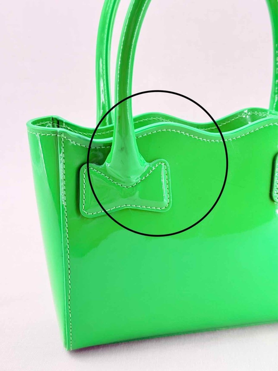 Pre - loved MACH & MACH Harper Green Tote Bag at Reems Closet