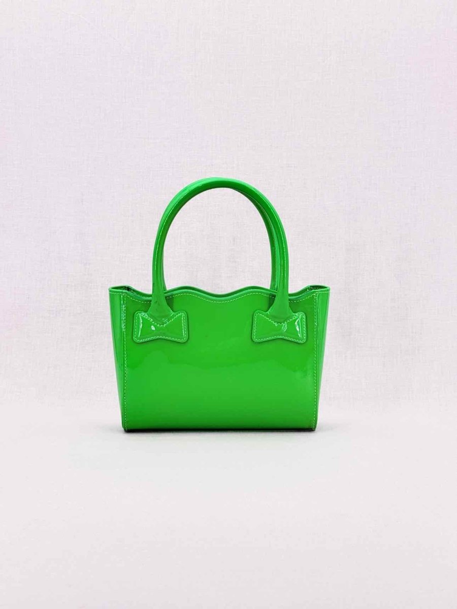 Pre - loved MACH & MACH Harper Green Tote Bag at Reems Closet