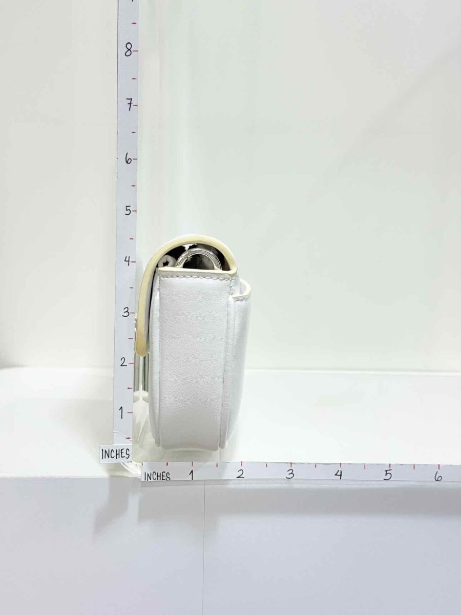 Pre - loved MACH & MACH Large Bow - shaped Black & White Shoulder Bag at Reems Closet