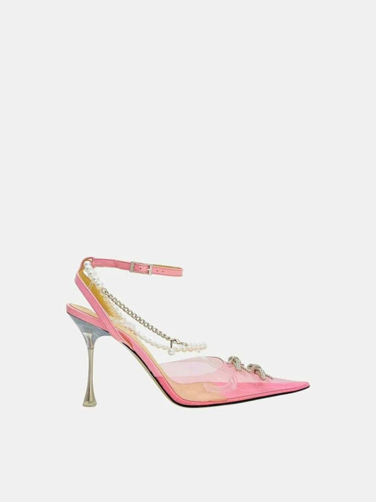 Pre - loved MACH & MACH Matilda Pink Heeled Sandals 38.5 at Reems Closet