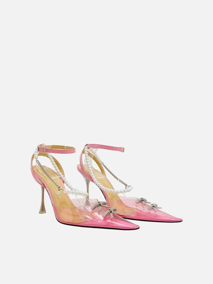 Pre - loved MACH & MACH Matilda Pink Heeled Sandals 38.5 at Reems Closet