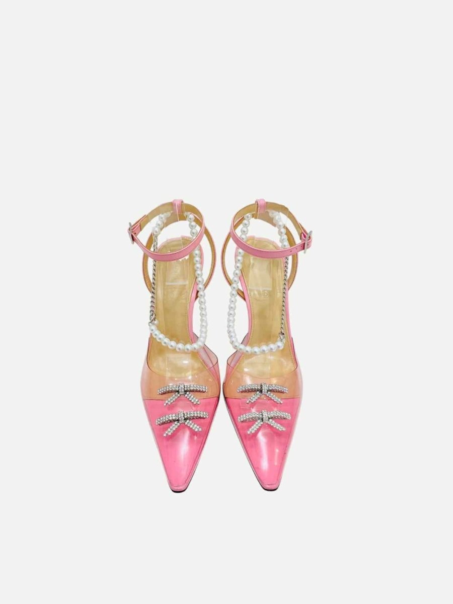 Pre - loved MACH & MACH Matilda Pink Heeled Sandals 38.5 at Reems Closet