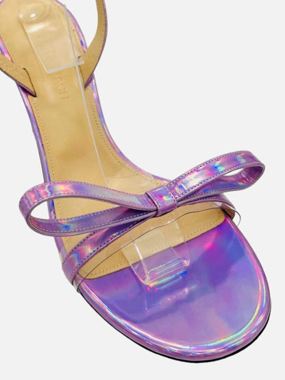 Pre - loved MACH & MACH Metallic Purple Heeled Sandals at Reems Closet