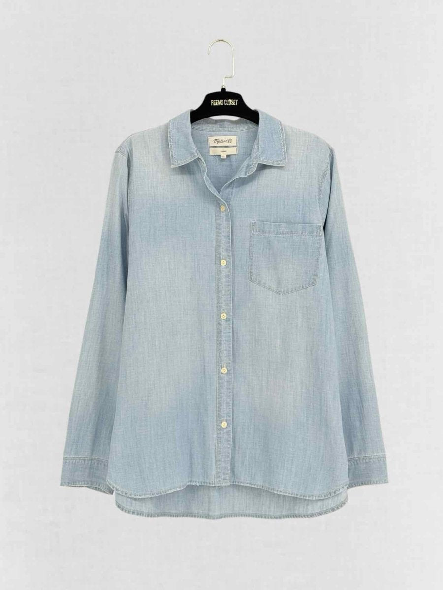 Pre - loved MADEWELL Blue Size Large Shirt at Reems Closet