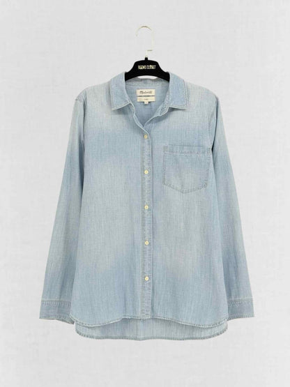 Pre - loved MADEWELL Blue Size Large Shirt at Reems Closet