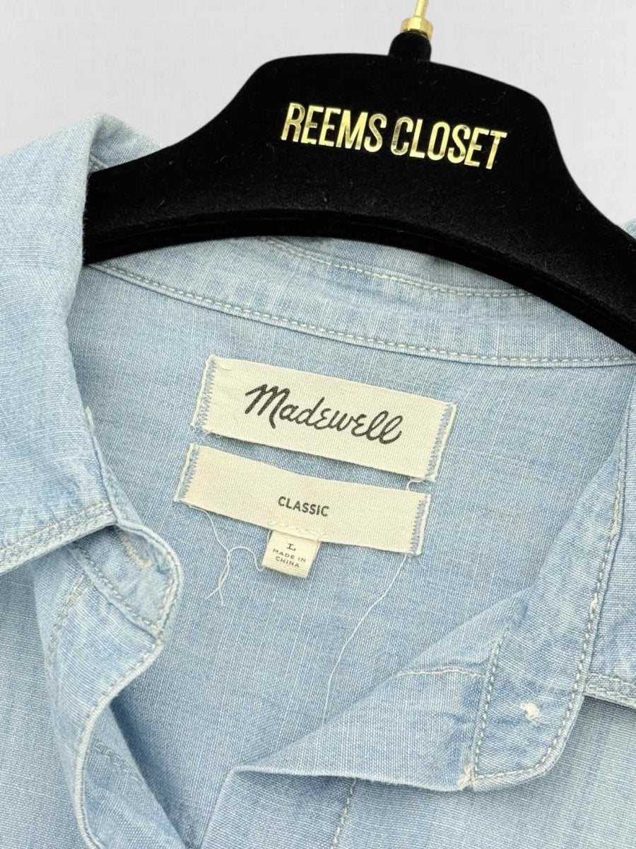 Pre - loved MADEWELL Blue Size Large Shirt at Reems Closet