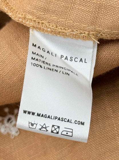 Pre - loved MAGALI PASCAL Beige & White Size US 10 Short Dress at Reems Closet