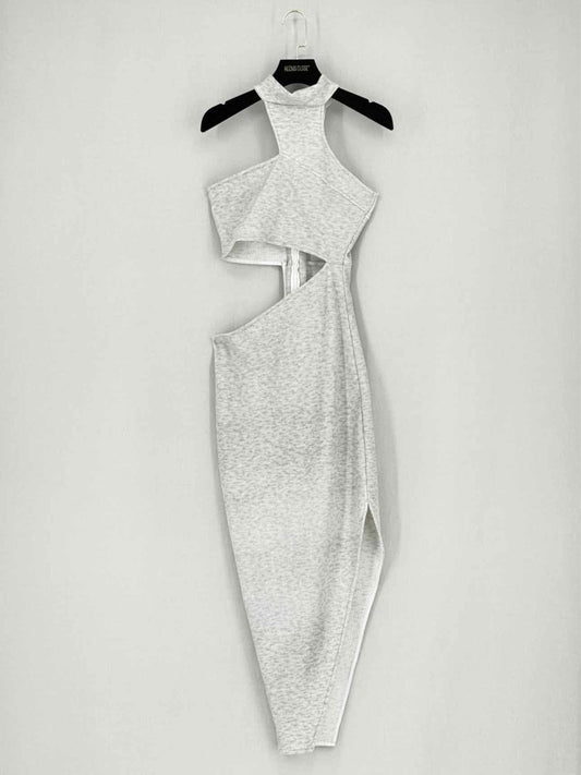 Pre - loved MAHSA Grey Size XSmall Knee Length Dress at Reems Closet