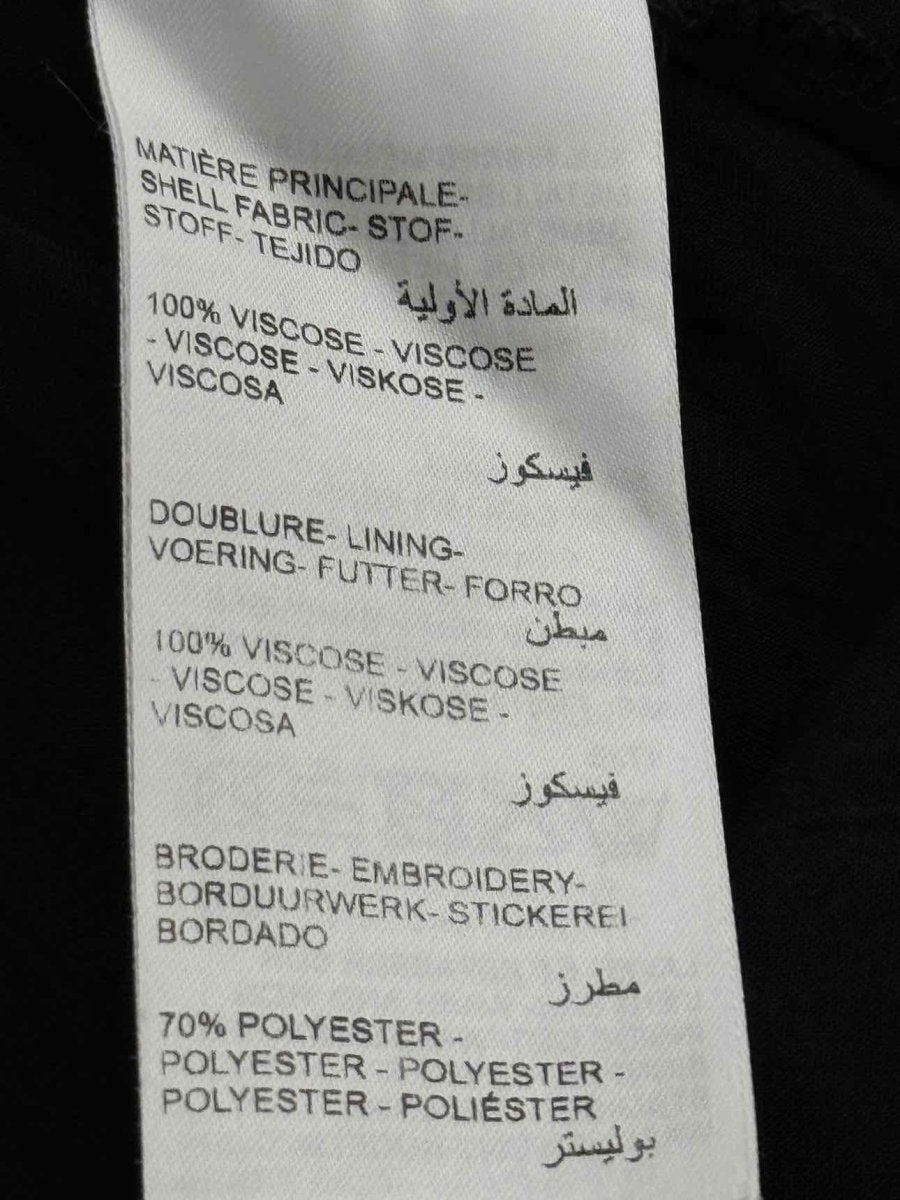 Pre - loved MAISON 123 Black w/ White Size US 8 Short Dress at Reems Closet