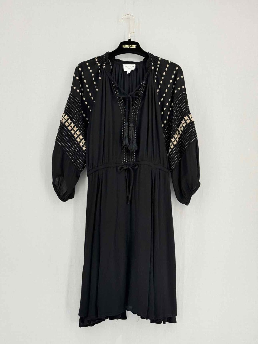 Pre - loved MAISON 123 Black w/ White Size US 8 Short Dress at Reems Closet